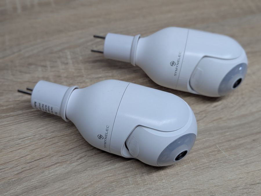 Новий Бездротова смарт-камера Symynelec HD Wi-Fi Smart IP P6 2K Light Bulb Camera 2шт
