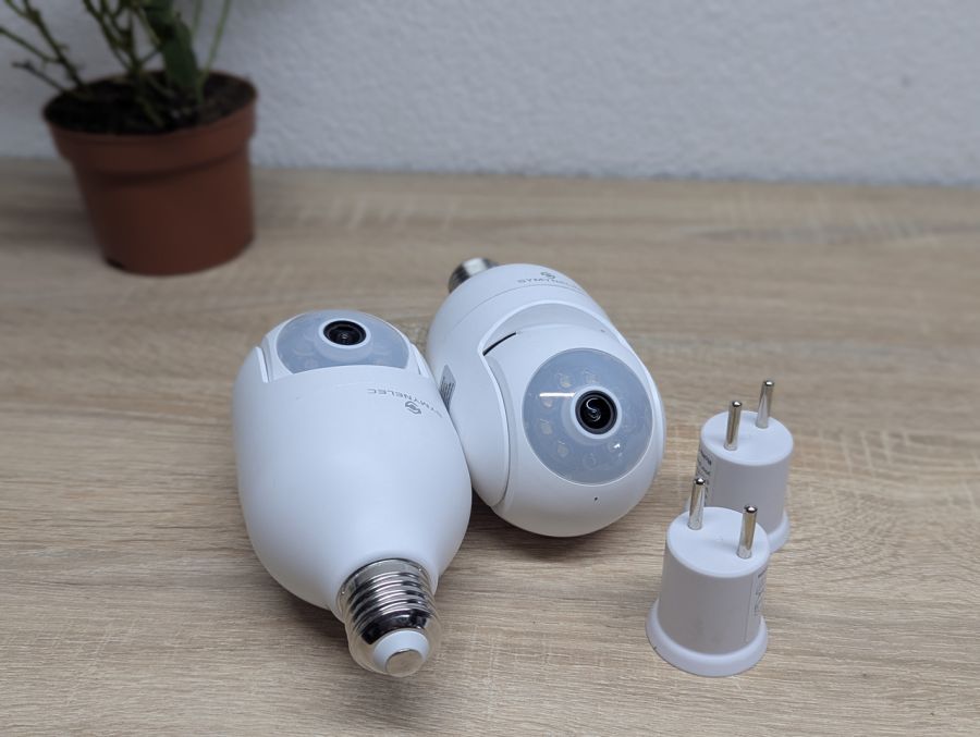 Новий Бездротова смарт-камера Symynelec HD Wi-Fi Smart IP P6 2K Light Bulb Camera 2шт