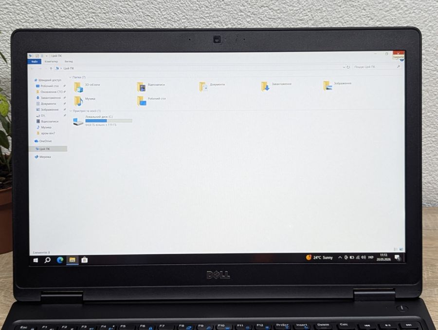 Ноутбук Б/В Dell Latitude 5580, Intel Core i5-6300U, DDR4 8 GB, SSD 128GB, 15.6" Full HD