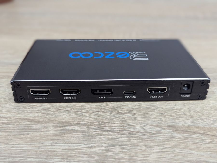 Новий Комутатор Rezcoo EZCOO EZ-SW41H21A HDMI/DP/USB-C Switch 4x1