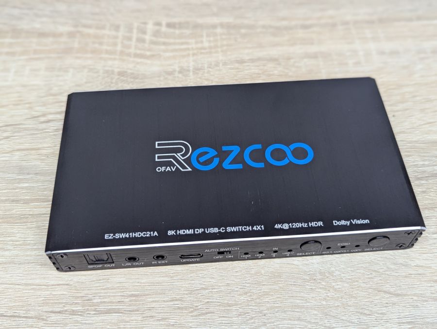 Новий Комутатор Rezcoo EZCOO EZ-SW41H21A HDMI/DP/USB-C Switch 4x1