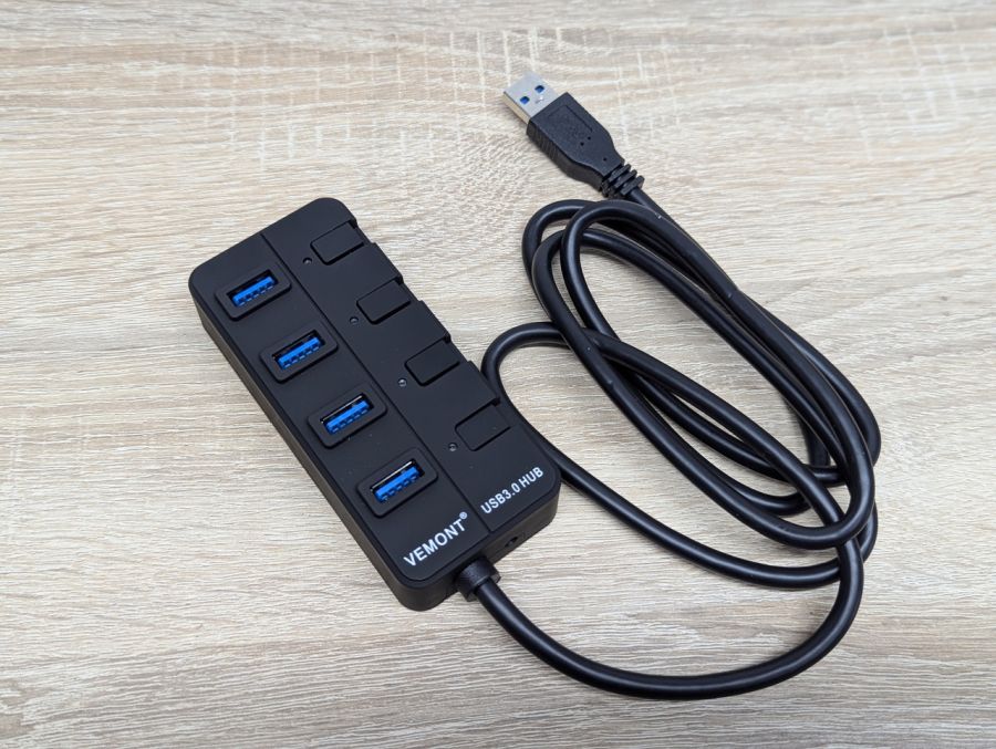 Новий 4-портовий USB 3.0 хаб VEMONT