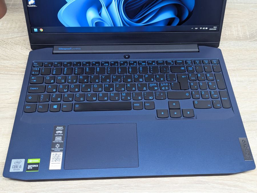 Ноутбук Б/В Lenovo IdeaPad Gaming 3 15IMH05, Intel Core i5-10300H, DDR4 16 GB, SSD 512GB + SSD 512GB, NVIDIA GeForce GTX 1650 4Gb, 15" Full HD