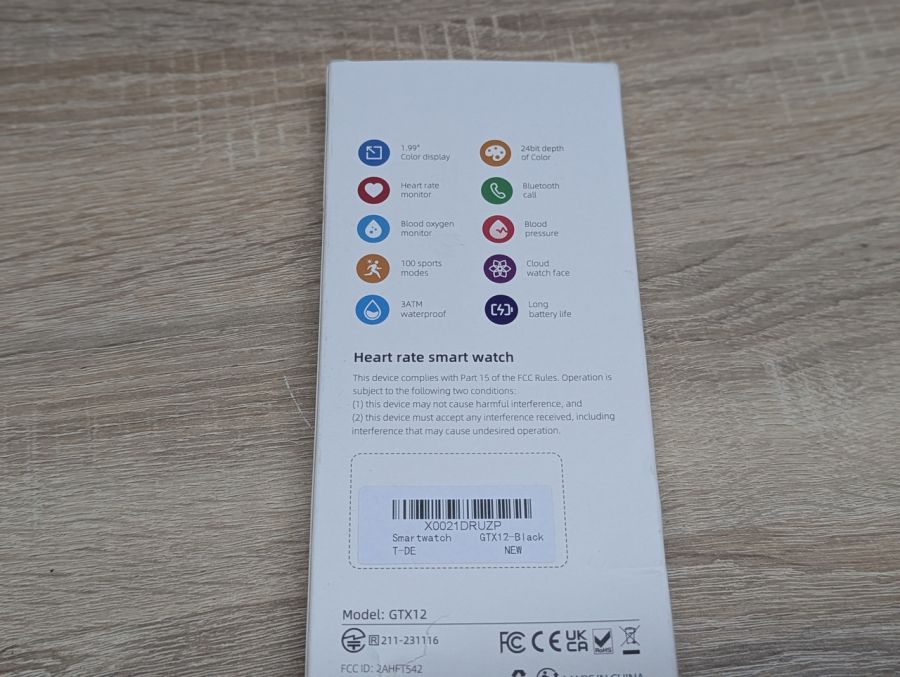 Новий Cмарт-годинник Smartwatch GTX12 Black