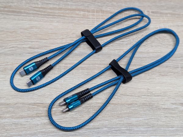 Новий Нейлоновий кабель MaxGroup USB Tepe-C\Type-C 60W 2шт 1м