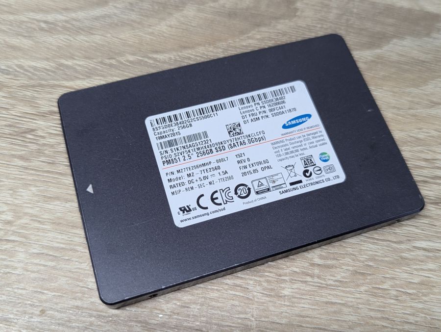 Б/В SSD Samsung PM851 256GB 2.5"