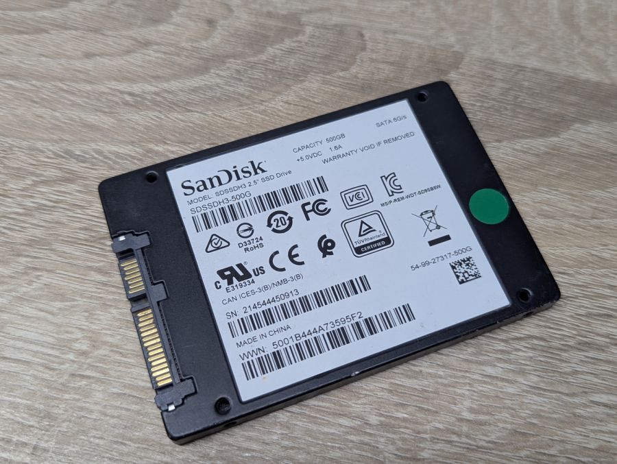 Б/В SSD SanDisk Ultra 3D 500Gb 2.5"