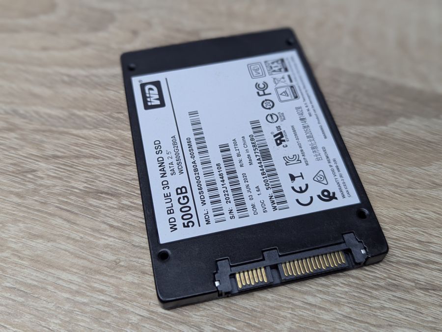 Б/В SSD WD Blue 3D NAND SSD 500GB 2.5"