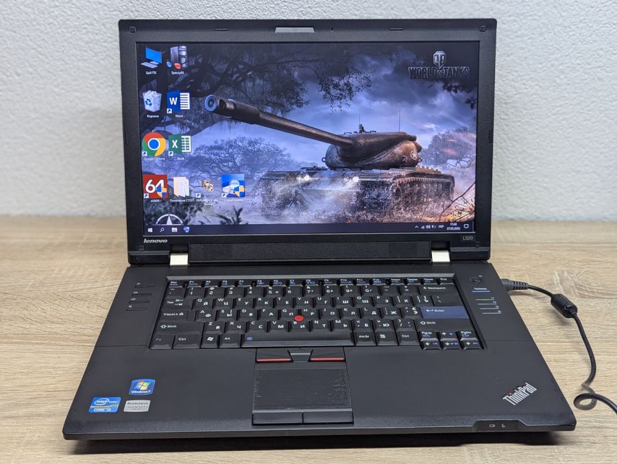 Ноутбук Б/В Lenovo L520, Intel Core i3-2330M, DDR3 8 GB, SSD 128GB, 15.6" HD