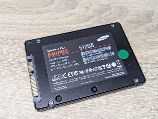 Б/В SSD Samsung 840 PRO 512Gb 2.5"