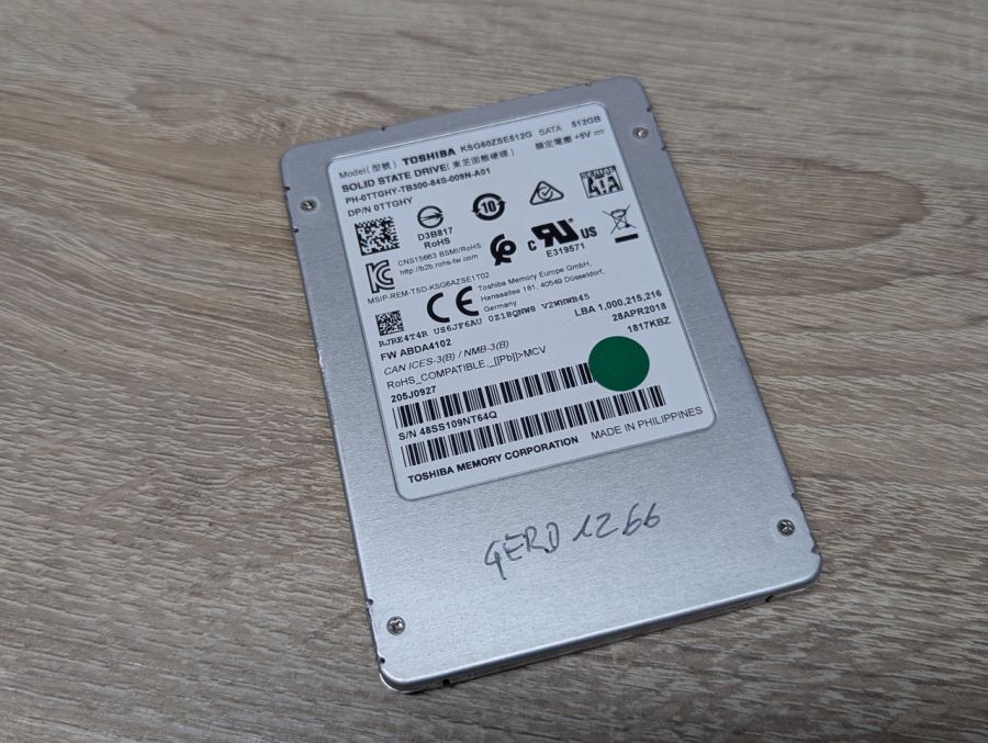 Б/В SSD Toshiba 512Gb 2.5"