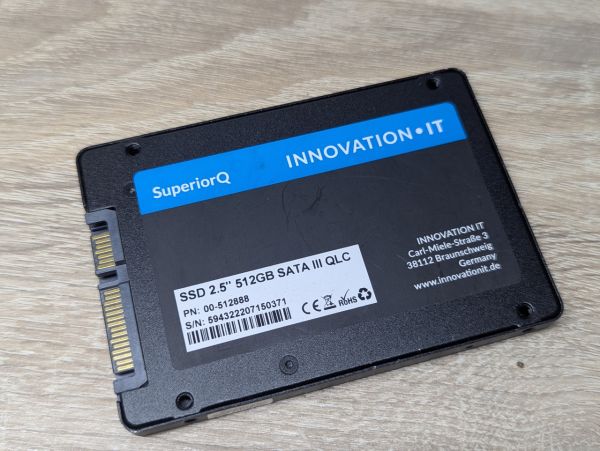 Б/В SSD Innovation IT 512Gb 2.5"