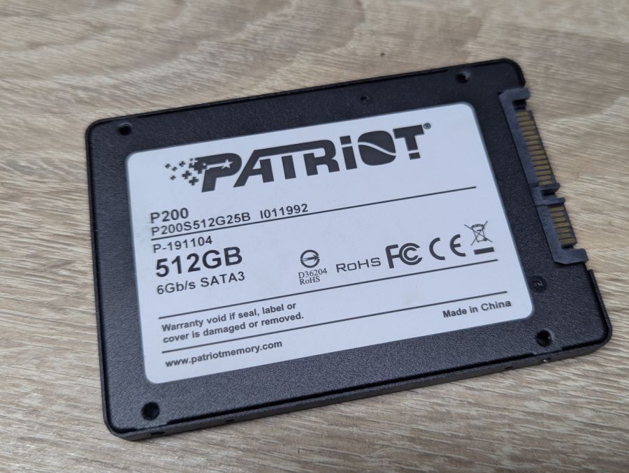 Б/В SSD Patriot P200 512GB 2.5"