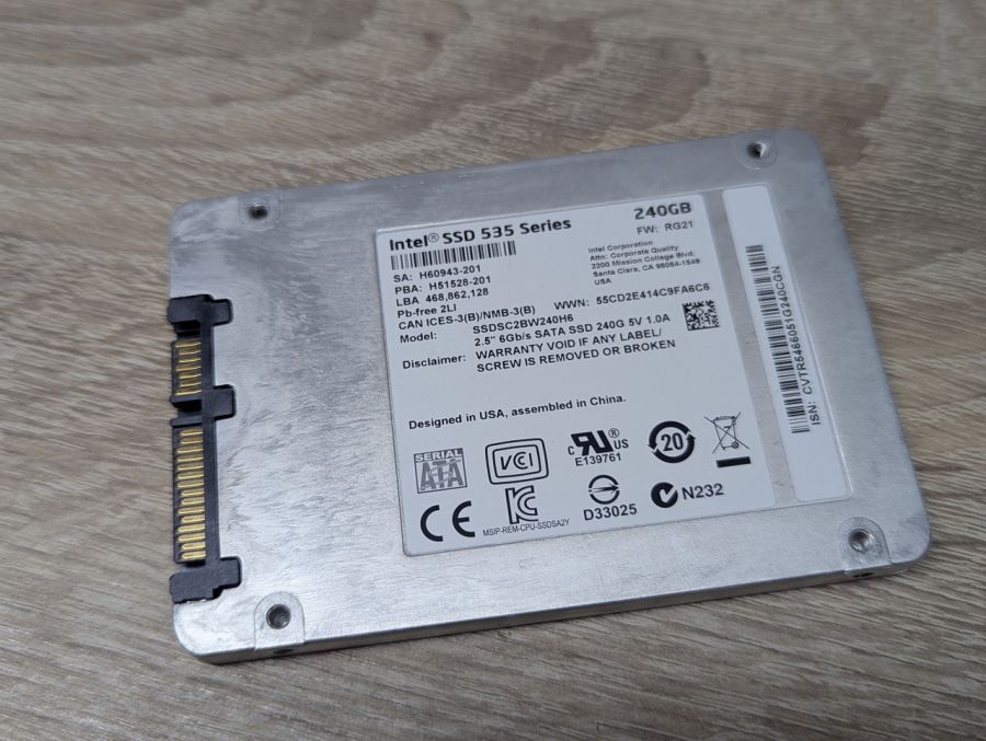 Б/В SSD Intel 535 Series 240 ГБ 2.5"