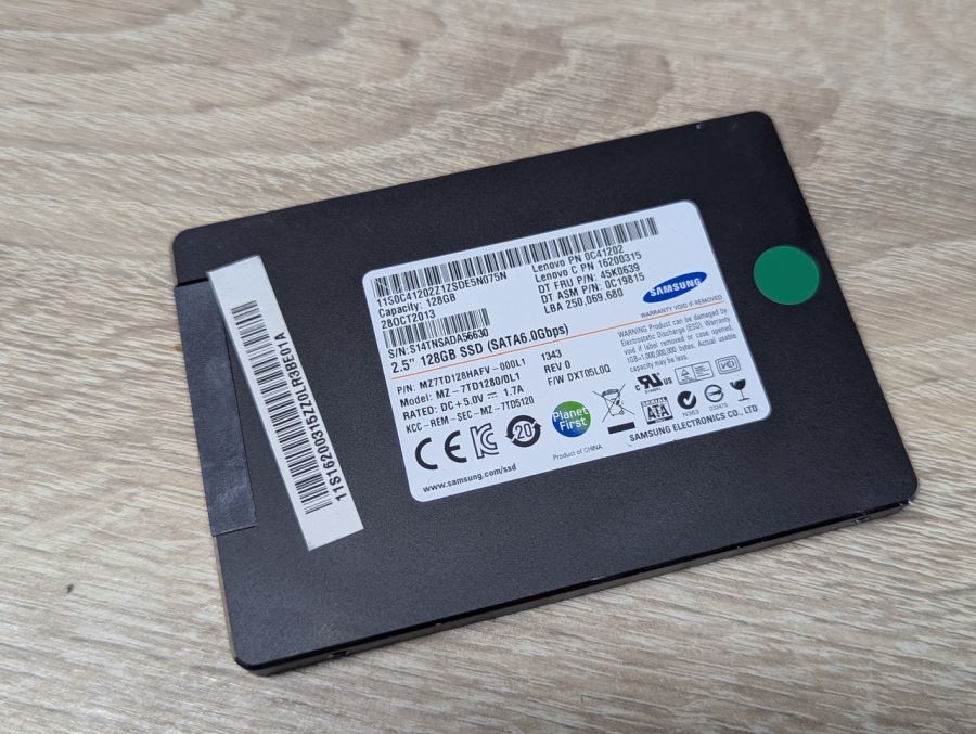 Б/В SSD Samsung MZ-7TD1280 128GB 2.5"
