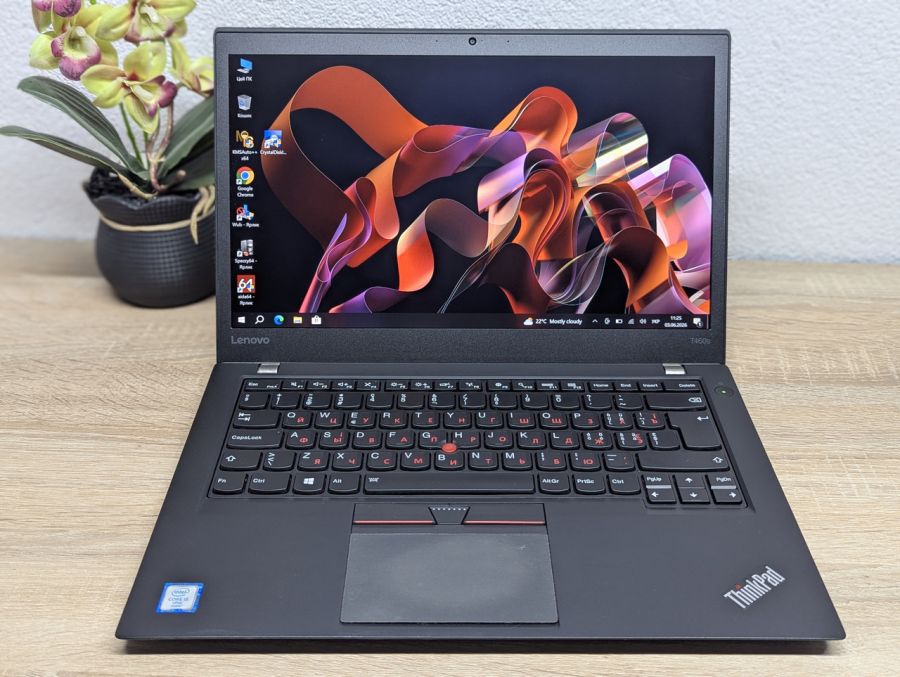 Ноутбук Б/В Lenovo ThinkPad T460S, Intel Core i5-6300U, DDR4 8 GB, SSD 128GB, 14" Full HD