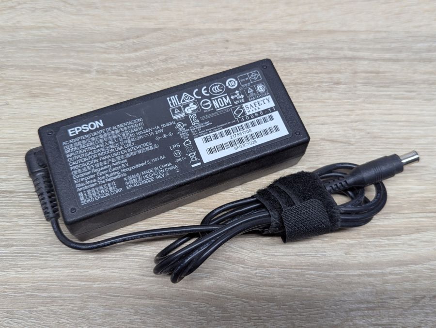 Б/В Блок живлення Epson A461H 24W 24V 1А 6.5x4.4мм