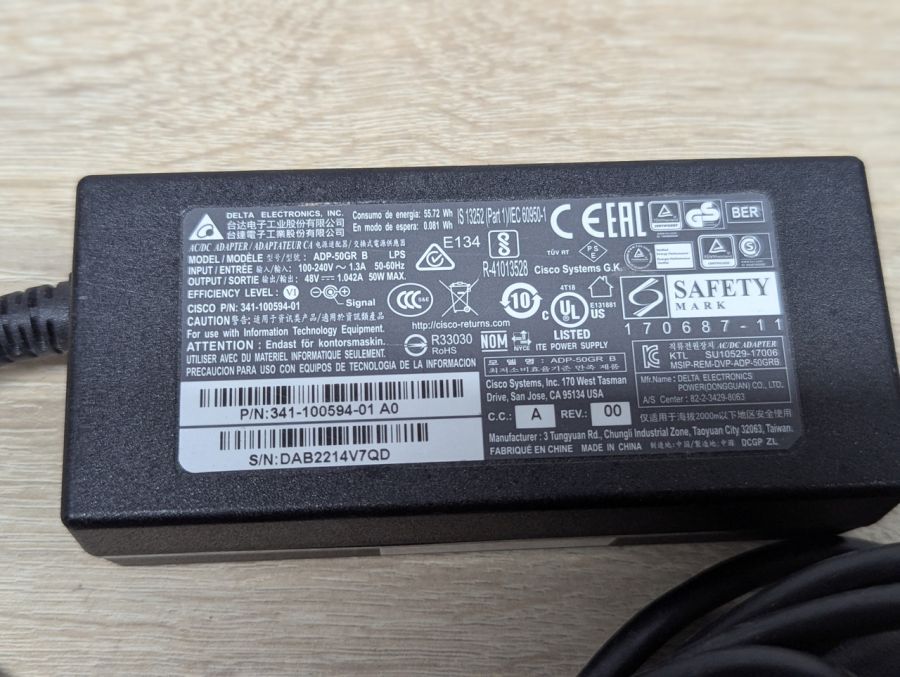 Б/В Блок живлення Delta Electronics ADP-50GR B, 50W, 48V,1.042A,7.4x5.0 мм
