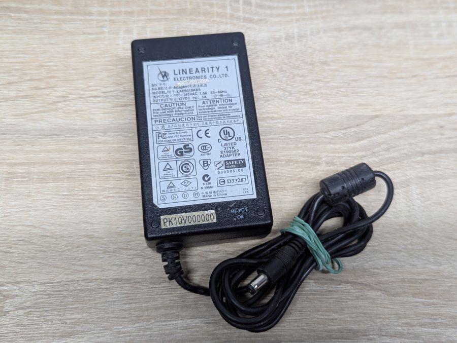 Б/В Блок живлення Linearity Electronics LAD6019AB5, 60 Вт,12 В,5 А,5.5x2.5 мм