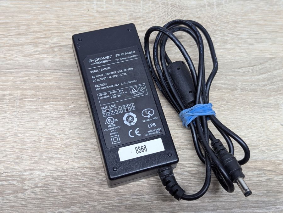 Б/В Блок живлення 2-Power 75 Вт,18–20 В 3.79 А, 5.5x2.1 мм