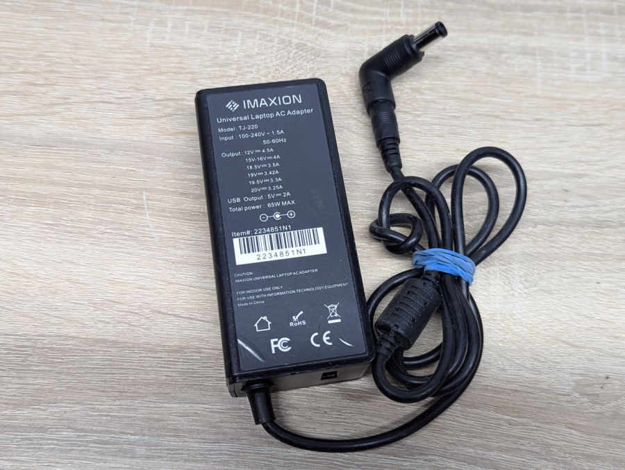 Б/В Блок живлення IMAXION TJ-220, 65 Вт,20V,25A,7.4х5.0 мм