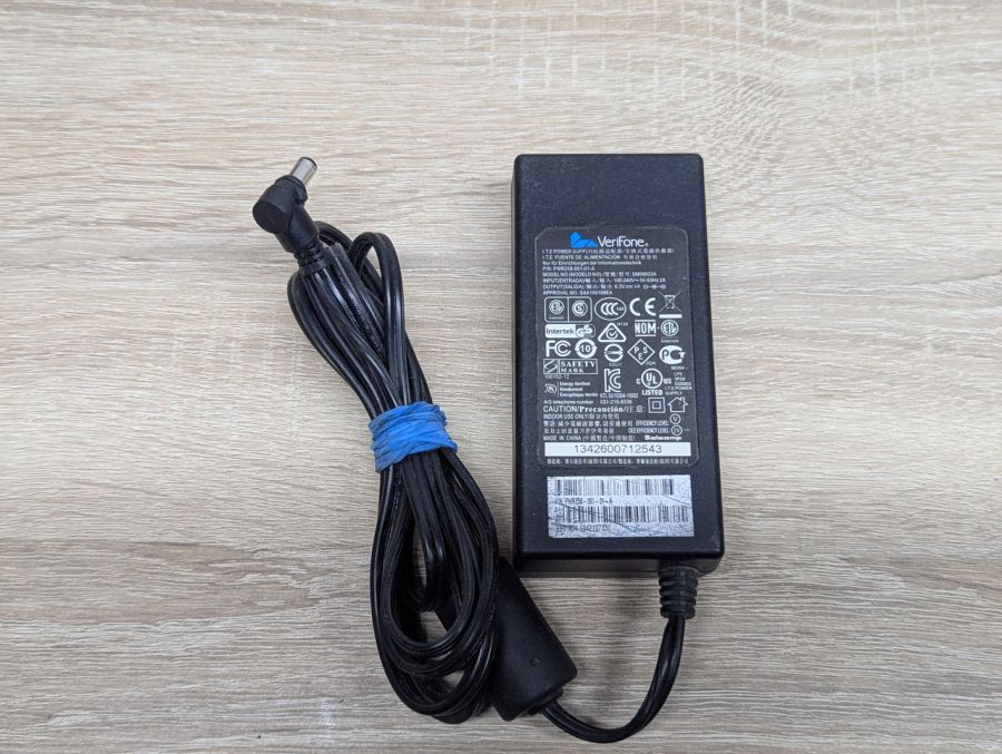 Б/В Блок живлення Verifone для POS-терміналів,37 Вт,9.3 В, 4 А,5.5 x 2.5 мм