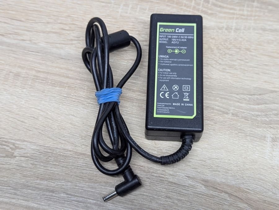 Б/В Блок живлення Green Cell AD72,65 Вт,19 В,3.42 А,4.5 x 3.0 мм