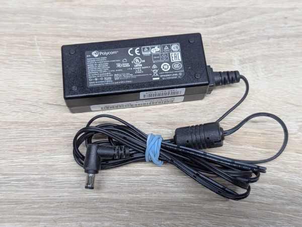 Б/В Блок живлення Polycom SPA12A24B,12 Вт,24 В,0.5 А,5.5x2.5мм [ProductHub SKU SPA12A24B]