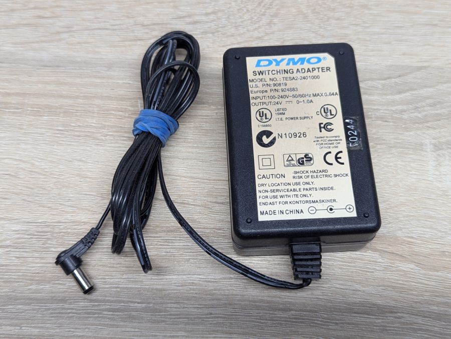 Б/В Блок живлення DYMO TESA2-2401000, 24V, 1.0A ,24W,5.5x2.5мм