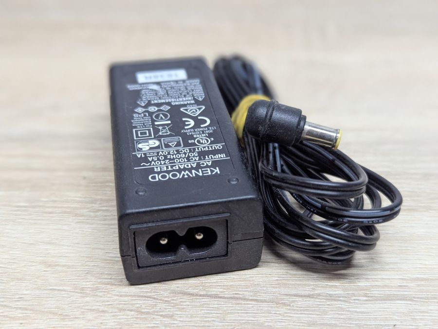 Б/В Блок живлення Kenwood W0H-0009,12.0 В,1.0 А, 5.5 x 3.0 мм