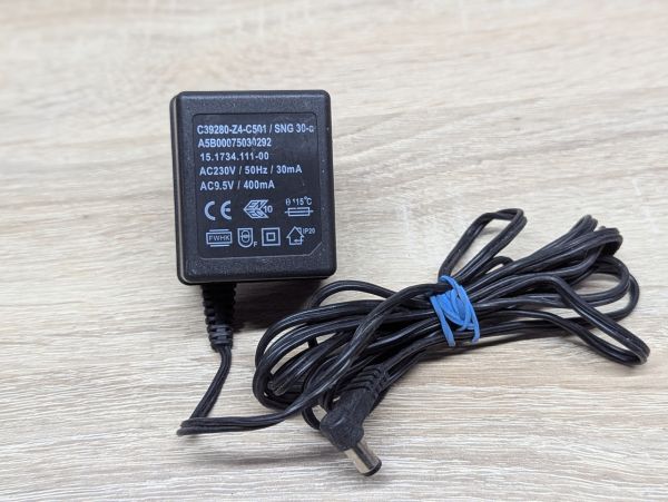 Б/В Блок живлення Siemens SNG 30-a 9.5 В, 400 мА,5.5x2.5мм [ProductHub SKU SNG30-a]