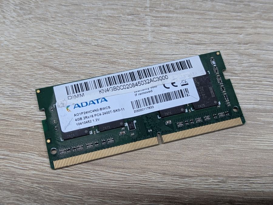 Б/В Оперативна память ADATA 4Gb DDR4 SO-DIMM 2400 МГц