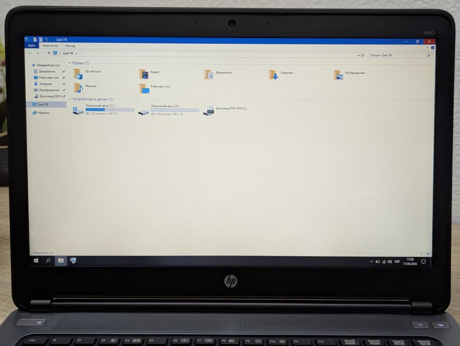 Ноутбук Б/В HP ProBook 640 G1, Intel Core i3-4000M, DDR3 8 GB, SSD 256GB, 14" HD