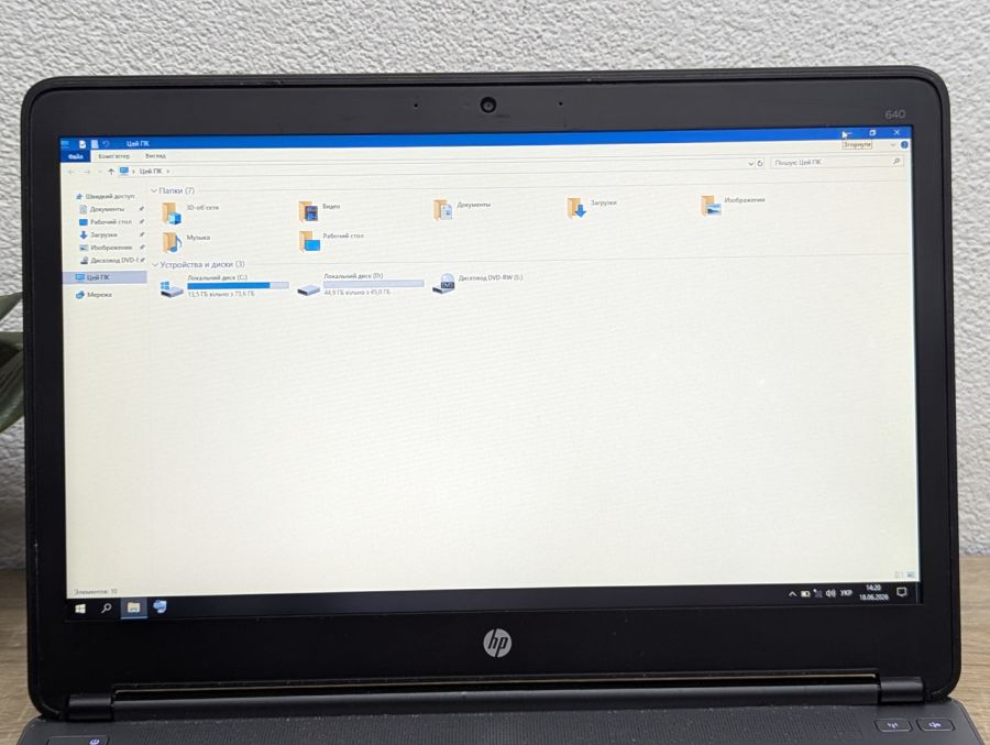 Ноутбук Б/В HP ProBook 640 G1, Intel Core i5-4300M, DDR3 8 GB, SSD 256GB, 14" HD [ProductHub SKU HP893]