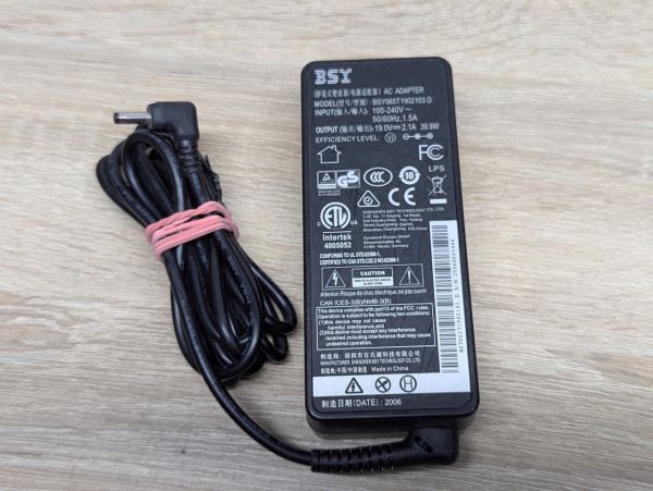 Б/В Блок живлення BSY 40W,19V,2.1A,3.0 x 1.1 мм