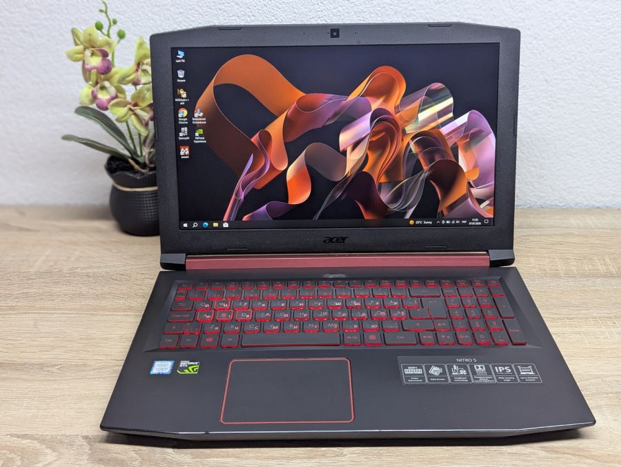 Ноутбук Б/В Acer Nitro AN515-51, Intel Core i5-7300HQ, DDR4 16 GB, SSD 256GB, NVIDIA GeForce GTX 1050 2Gb, 15.6" Full HD