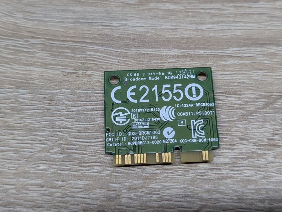 Б/В Wi-Fi+Bluetooth модуль Broadcom BCM943142HM [ProductHub SKU 0R4GW0]