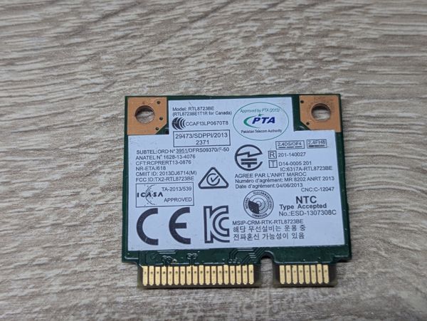 Б/В Модуль Wi-Fi + Bluetooth Realtek RTL8723BE