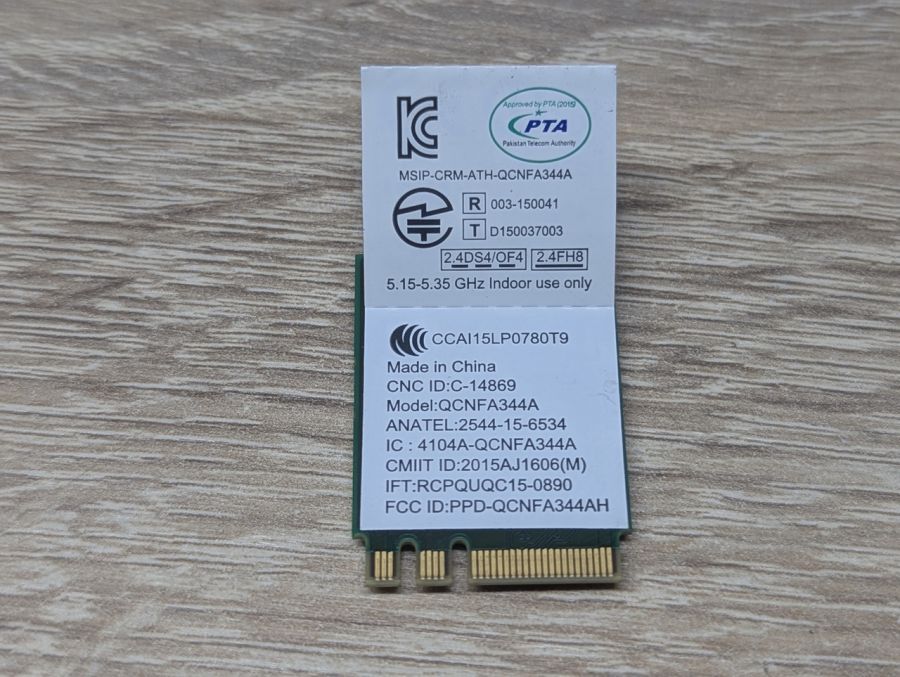 Б/В Wi-Fi модуль Qualcomm Atheros QCNFA344A