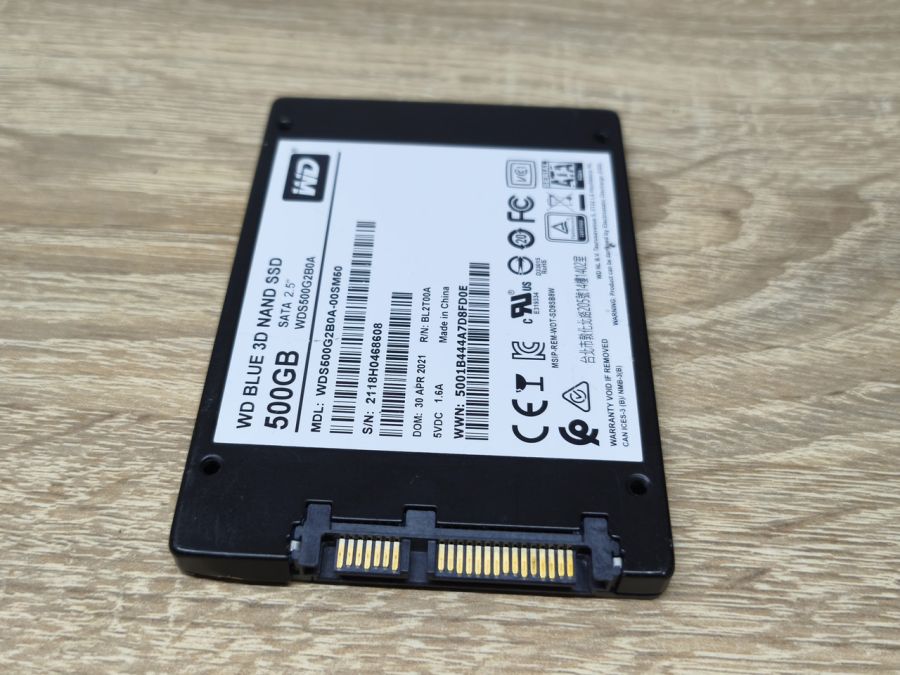 Б/В SSD WD Blue 3D Nand 500Gb 2.5" Життя 100%