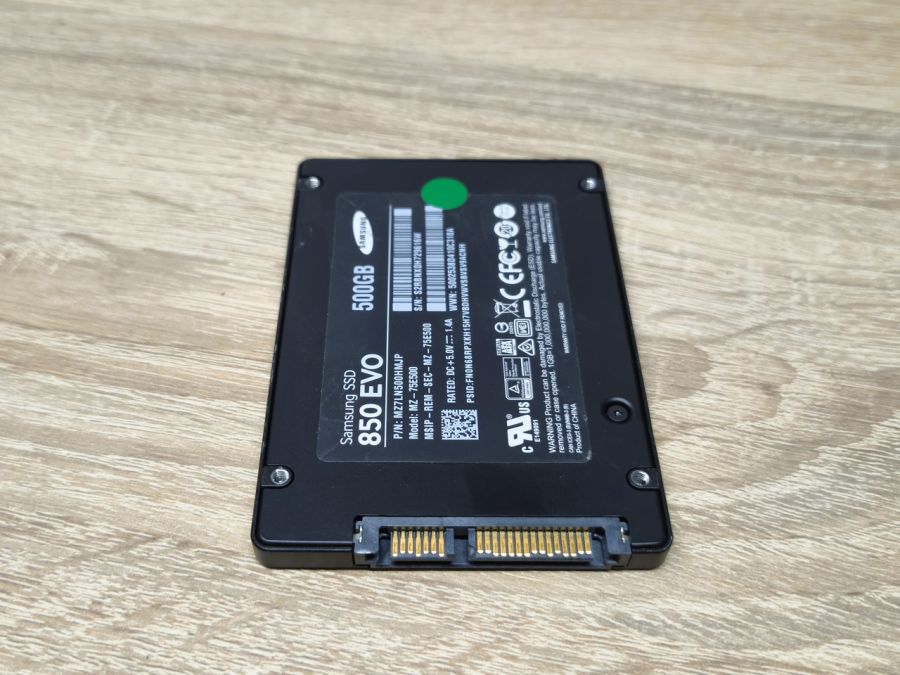 Б/В SSD Samsung 850 EVO 500 ГБ 2.5" Життя 100%