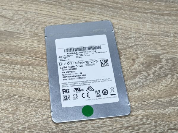 Б/В SSD Lite-On CV3-DE256 256GB 2.5" Життя 100%