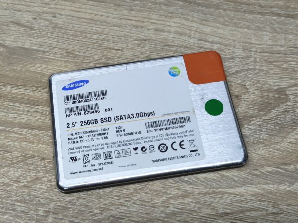 Б/В SSD Samsung PM830 256Gb 2.5" Життя 100%