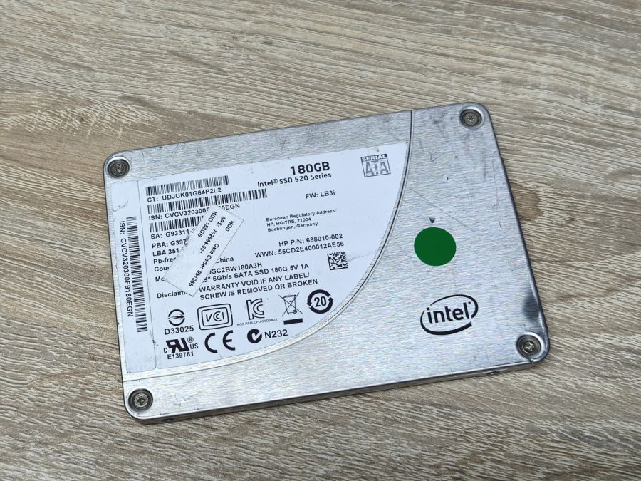 Б/В SSD Intel 520 180GB 2.5" Життя 100%