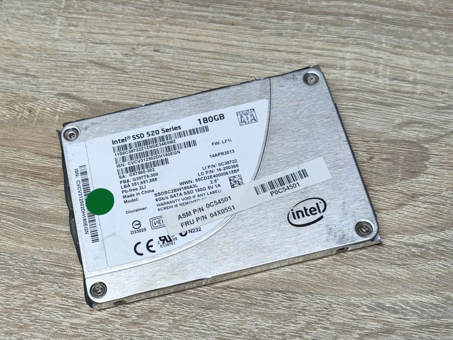 Б/В SSD Intel 520 180GB 2.5" Життя 100%