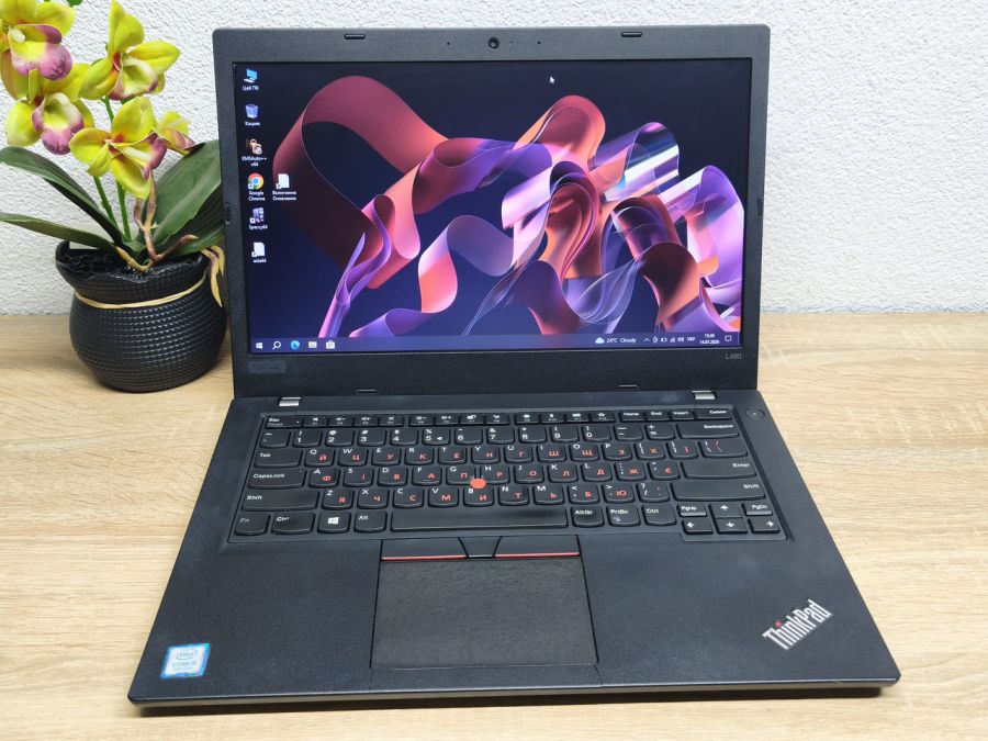 Ноутбук Б/В lenovo ThinkPad L480:14, Intel Core i5-8250U, 8 GB DDR4, Intel UHD Graphics, SSD 128Gb