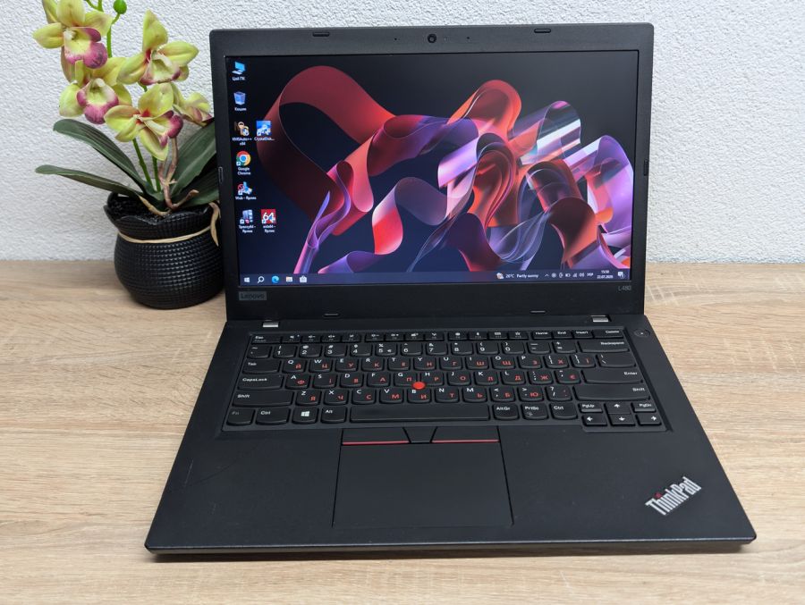 Ноутбук Б/В Lenovo ThinkPad L480:14, Intel Core i5-8250U, 8 GB DDR4, Intel UHD Graphics, SSD 120Gb