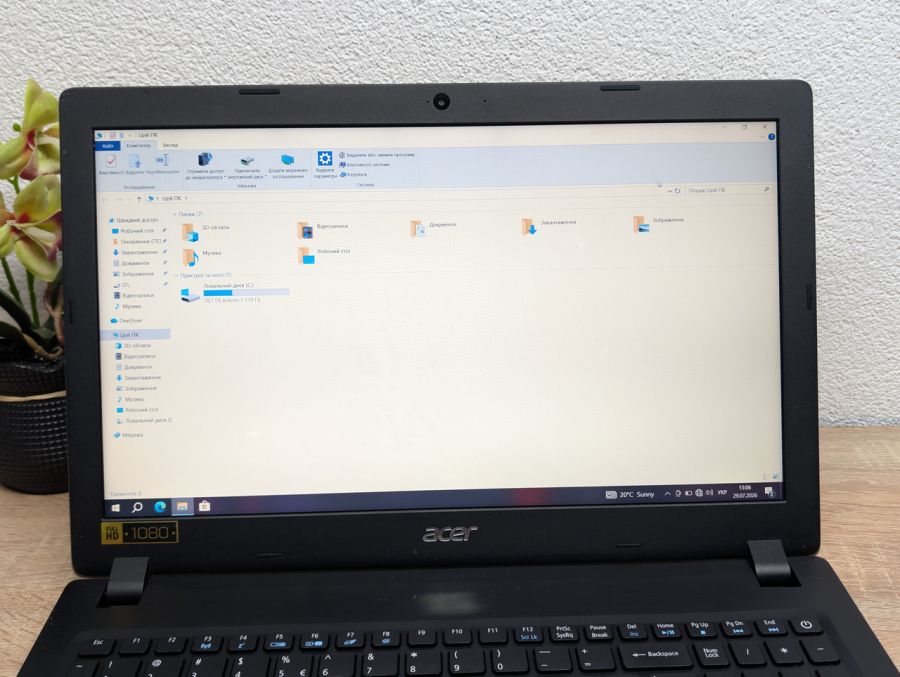 Ноутбук Б/В Acer Aspire A315-51:15.6 Full HD,Intel Core i3-7020U 8 GB DDR4,Intel HD Graphics,SSD 128Gb