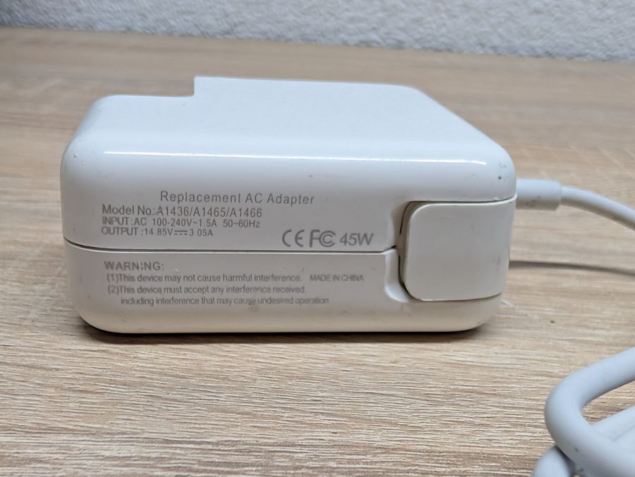 Б/В Блок живлення 45W 14.85V 3.05A MagSafe 2,A1466\A1465\A1436
