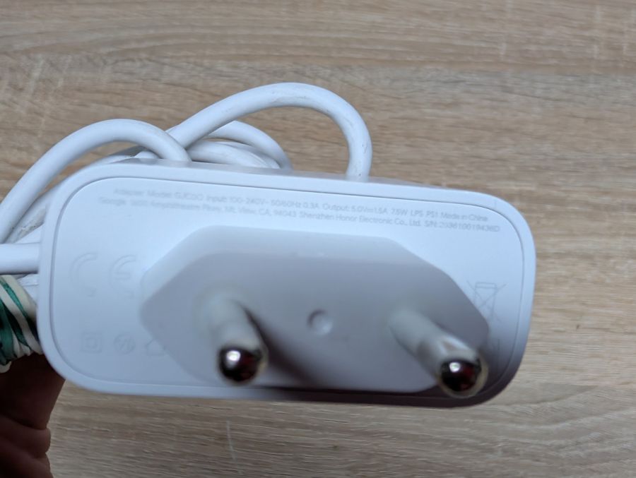 Блок живлення Google 7.5W 5V 1.5A USB Type-C Б/В